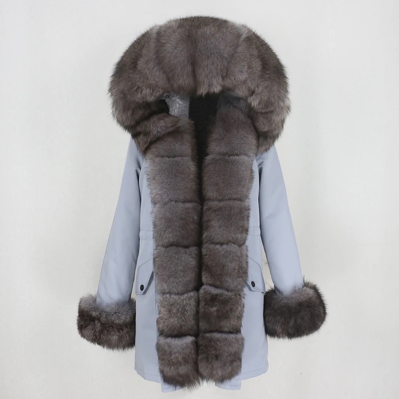 OFTBUY Waterproof Long Parka Winter Jacket Women Real Fur Coat Natural Fox Fur Collar Hood Thick Warm Streetwear Detachable New