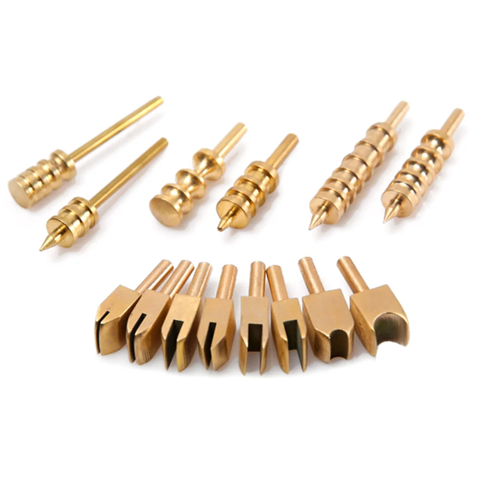 Leather Tool Electric Heating Crimping Device Brass Edge Sealing Soldering Iron Fittings Replacement Copper Head | Дом и сад