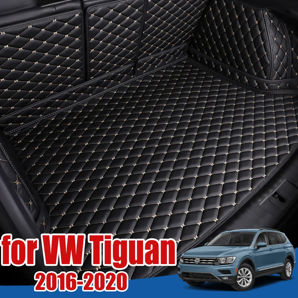 Багажнике лоток протектор для пола Volkswagen VW Tiguan AD BW 2016 2017 2018 2019 2020 2021 Коврики багажника коврик в багажник