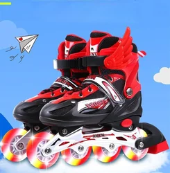 Adjustable Hockey Inline Skates Protection Breathable Beginners Roller Skates for Kids Patins Infantil Sports Equipment
