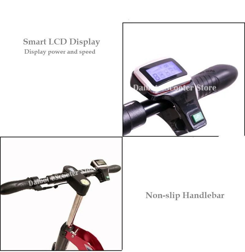 Daibot 3 Wheel Electric Scooter Mini Electric Bicycles 10 Inch 350W 36V Quick Foldable Portable Electric Bikes Adults Women (24)