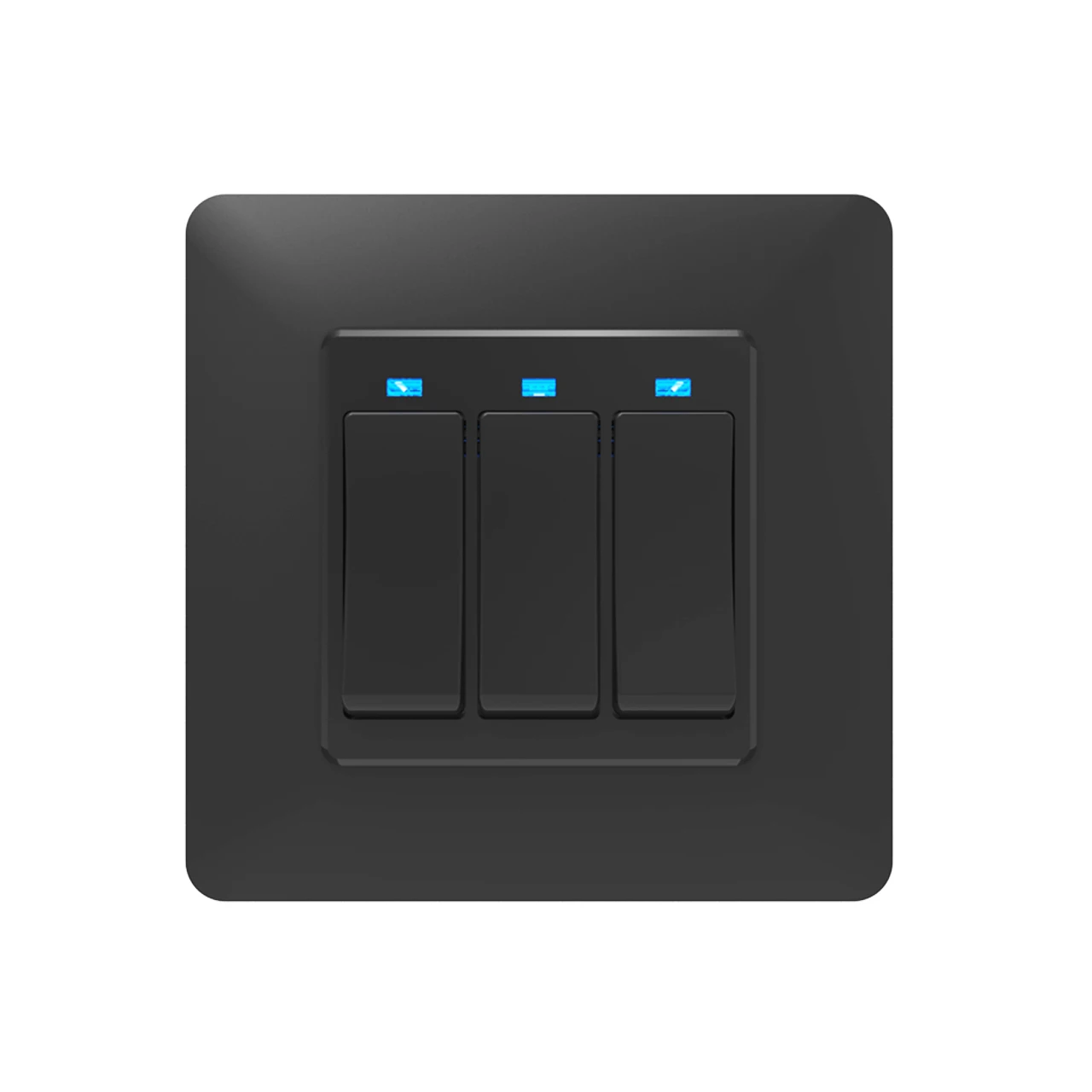 3 Gang Black Switch WiFi DE Smart кнопочный переключатель, 3 комплекта, съемный и съемный, приложение Smart Life Tuya, пульт дистанционного управления, работает с Alexa Google Home - Цвет: 3 Gang Black Switch