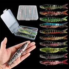 

8 Segmen 13.5cm 20g Fishing Lure Jointed Sinking Wobbler for Pike Swimbait Crankbait Trout Bass Fishing Accessories Tackle Bait