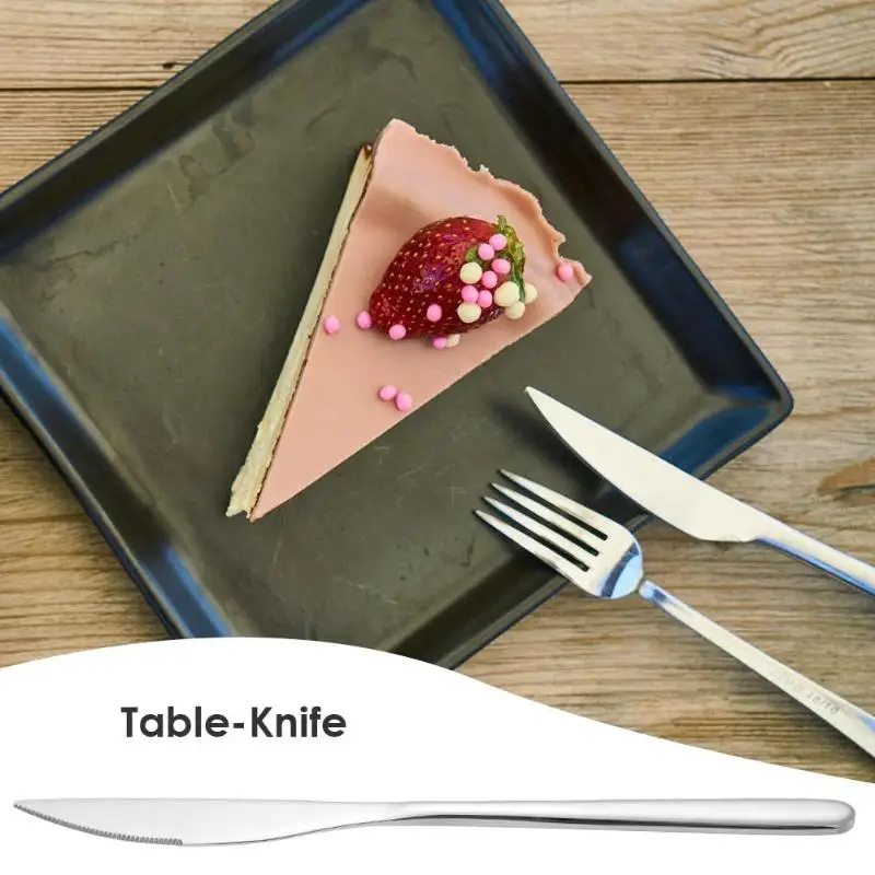 Dinner Cutlery Portable Stainless Steel Table Practical Knife Kitchenware Outdoor Flatware Necessary Household Kitchen Supplies