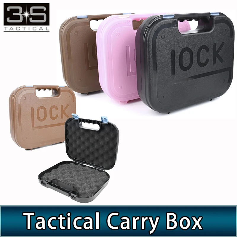 

Hunting ABS Pistol Case Tactical Hard Pistol Storage Case Gun Case Padded Hunting Accessories Carry Boxs for Hunting Airsoft