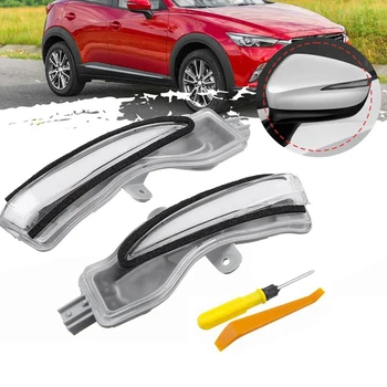 

DHBH-Car Side Rearview Flash Mirror Light Indicator for Mazda CX-3 2016-2018 / CX-4 2017-2018/ CX-5 Facelift 2016 Turn Signal La