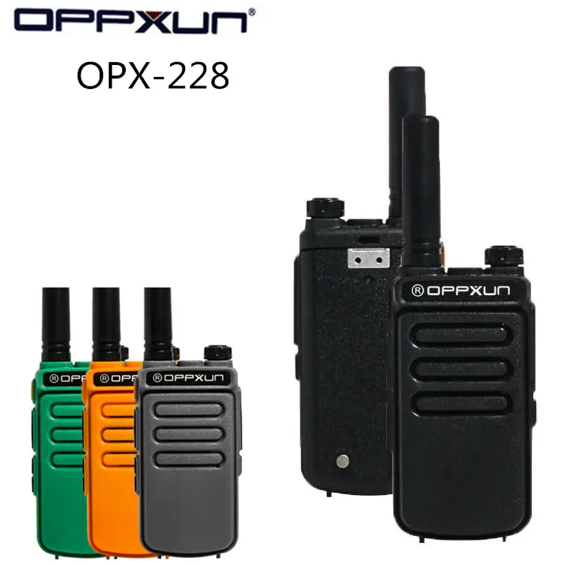 Original oppxun opx-228 ultra fino durável 400-470mhz uhf interfone de rádio