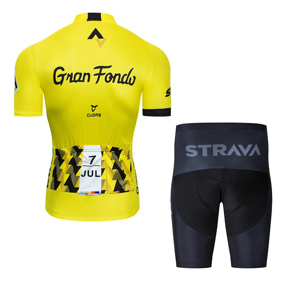 Pro Team STRAVA Велоспорт Джерси 9D Bib набор велосипед трико пропускающее воздух MTB быстросохнущая велосипедная одежда Ropa ciclismo гелевая накладка