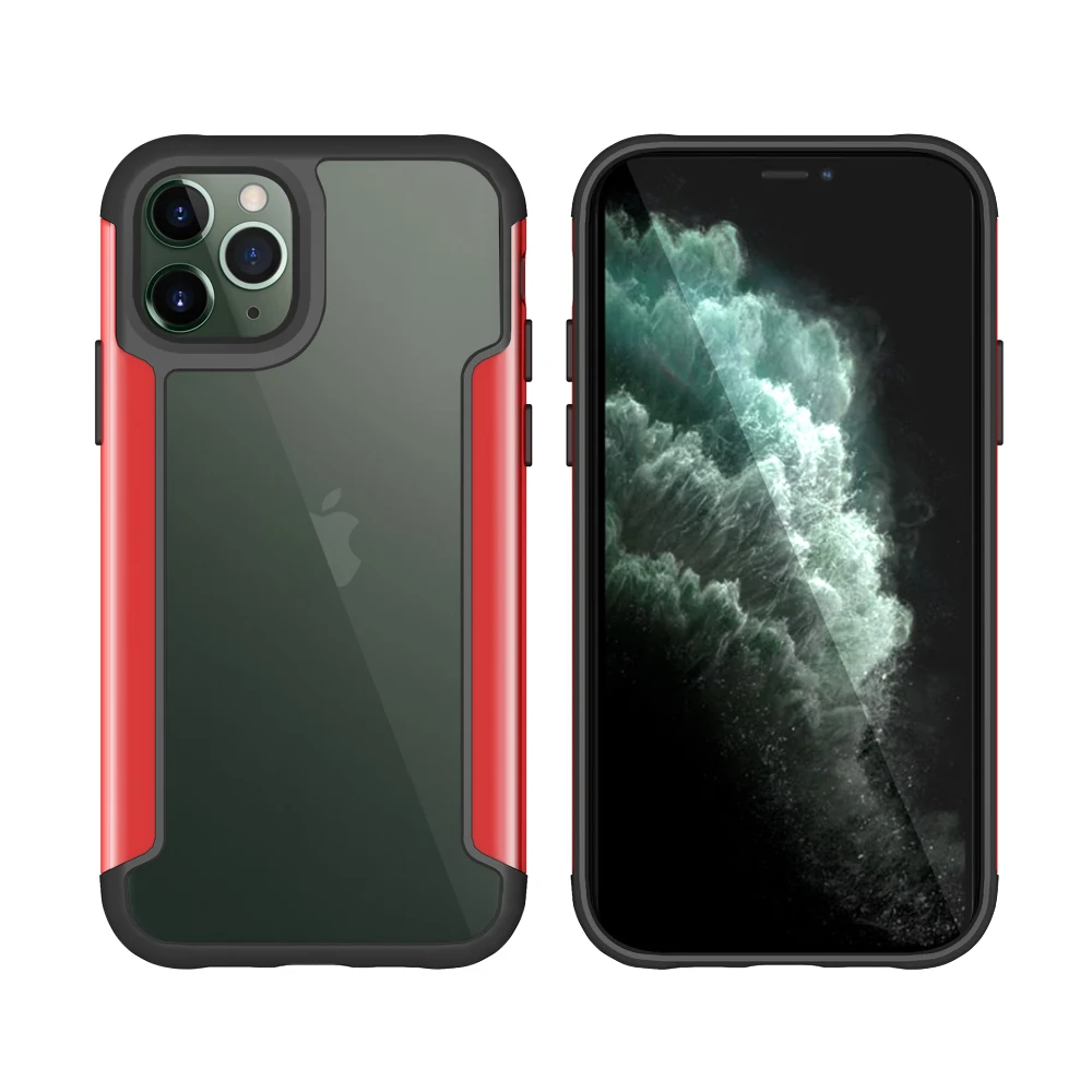 Военный противоударный металлический бронированный чехол для iPhone 11 11 Pro прозрачный PC+ TPU полный защитный чехол для телефона для iPhone 11 Pro Max - Цвет: T3