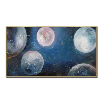 

MYT Universe Abstract Oil Painting On Canvas For Living Room Home Decor Pictures Wall Art Paintings No Framed 100% Handpainted