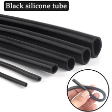 Tuyau de pompe à Air en Silicone noir, 1m/lot, Flexible, en caoutchouc souple, de haute qualité, résistant à la chaleur, pour Aquarium, 1-9mm