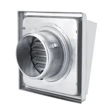 Наборы аксессуаров для ванной комнаты, 100 мм, нержавеющая сталь, настенный вентилятор на вентиляционное отверстие, квадратная сушильная машина, вытяжной вентилятор, выход для ванной комнаты, Душ