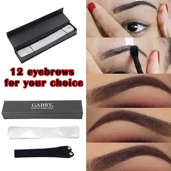

12Sytles Reusable Eyebrow Stencil Set Diy Eye Brow Shaping Styling Auxiliary Template Tool Card Makeup Beauty Drawing Women