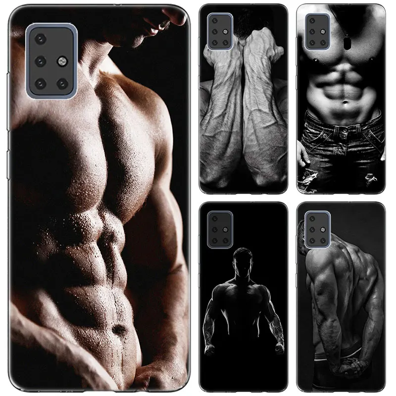 Bodybuilding gym muscles Case For Samsung Galaxy S11E S11 Plus A10S A20S A30S A50S A70S A51 A71 M30S M40S Note 10 Lite A90 5G | Мобильные