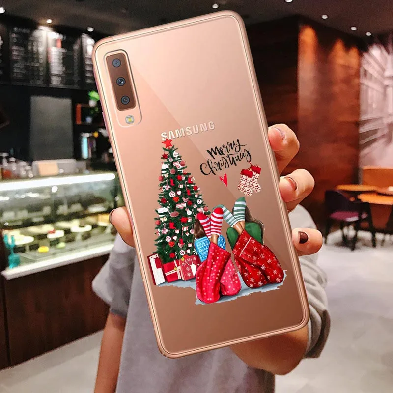TPU Vogue Boss девушка каштановые волосы для прозрачный силиконовый кейс для samsung Galaxy A10 A30 A50 A70 A80 A7 A750 A6 A8 плюс A9 - Цвет: TPU