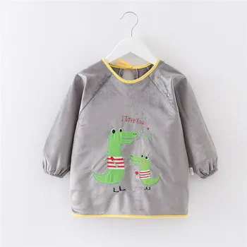 

Baby meal gown autumn and winter children boys and girls waterproof breathable apron infant long sleeve