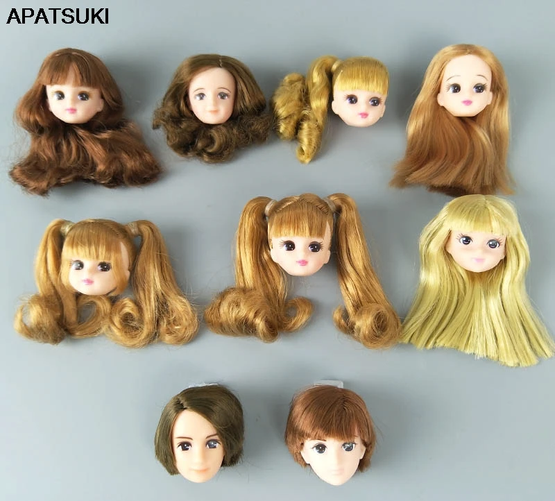 Голова куклы Licca для Дженни 1/6 BJD мягкие пластиковые головки высокого качества DIY