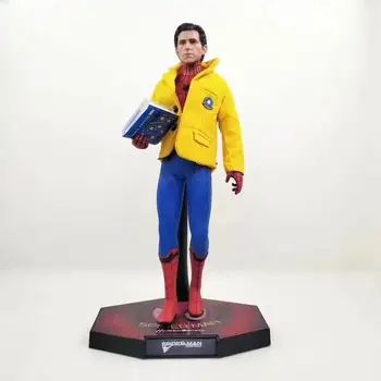 

Marvel Avengers Spider-Man Homecoming Spiderman Real Clothes Ver. 1/6th Scale PVC Action Figure Head Statue Model Kids Toys Doll