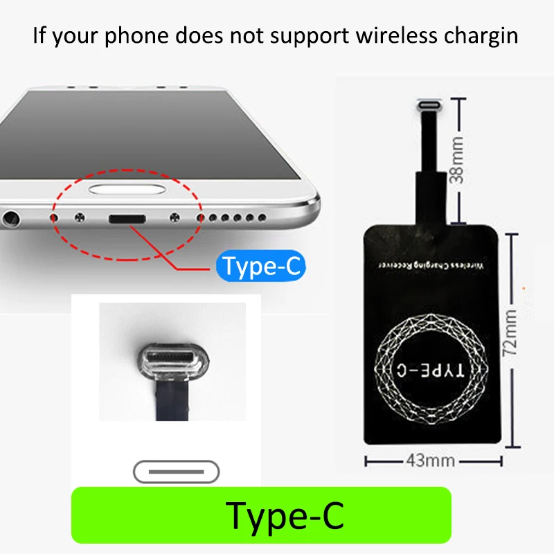 Автомобильный держатель мобильного телефона для hyundai Tucson TL ix35~ Gravity беспроводной зарядный телефонный кронштейн аксессуары - Название цвета: Type-C for Android