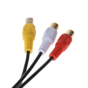 

AMI To 3 RCA Phono Audio Video Music AV Video Cable Lead For Audi A3 A6 A8 Q7 S7