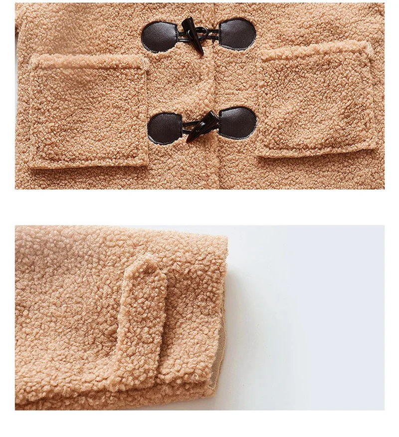 COOTELILI Winter Outerwear For Girls Winter Jacket Baby Girls Clothes Fur Fleece Coat For Boys Girls Kids Snowsuit Children (14)