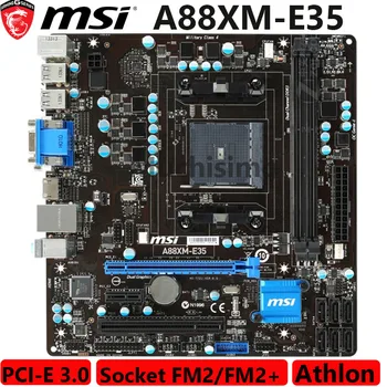 

MSI A88XM-E35 100% Original Motherboard Socket FM2 / FM2 + USB 3.0 SATA3.0 HDMI DDR3 32GB Micro-ATX Desktop PC Mainboard Used