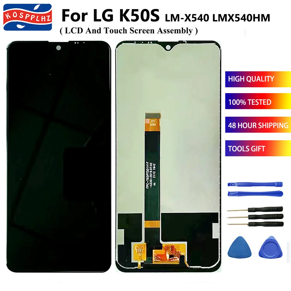 

KOSPPLHZ Original For LG K50S LCD Display + Touch Screen Assembly Replacement For LG K50S LM-X540 LMX540HM LM-X540EMW k 50s LCD