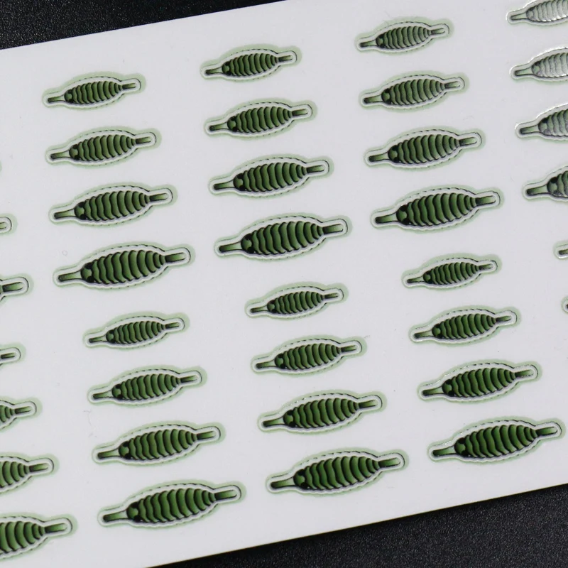 Livid green 2 sheets 80 шт. набор реалистичных креветок gammarus 4 оптических цвета для завязывания мушек тонкая кожа Скад спины сегмент обертывание тела материалы для завязывания мушек - Цвет: Livid green 2 sheets