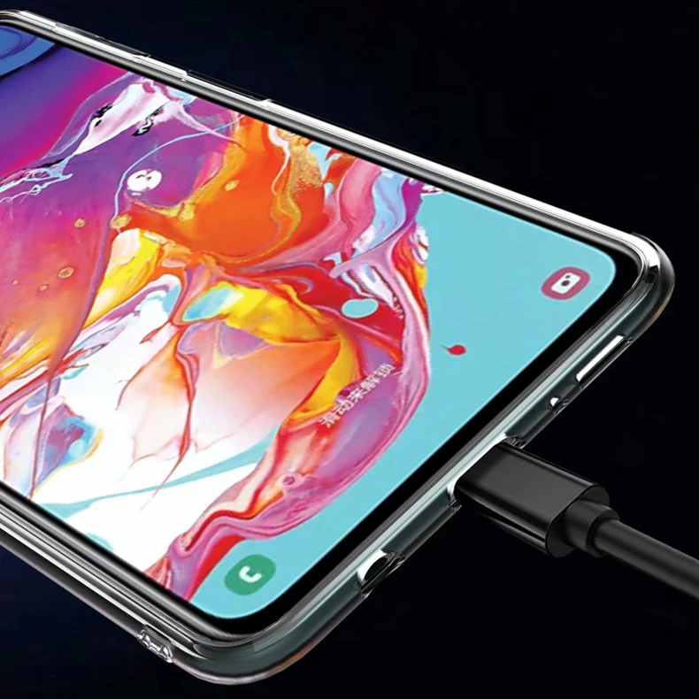 Новинка, прозрачный чехол для samsung Galaxy A70, A50, A40, A30, A20, A10, задняя крышка, кольцо, прозрачный мягкий защитный чехол для телефона