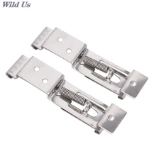 Подпружиненный кронштейн для автомобильного номерного знака из нержавеющей стали, держатель для автомобильного номерного знака, зажимы для номерного знака прицепа, 2 шт.