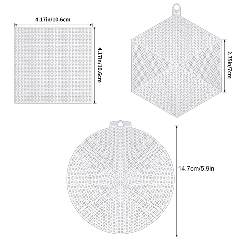 plastic mesh canvas sheet cross stitch plastic meshes 3 shapes plastic canvas sheets for diy crafts embroidery knit24pcs aliexpress furniture