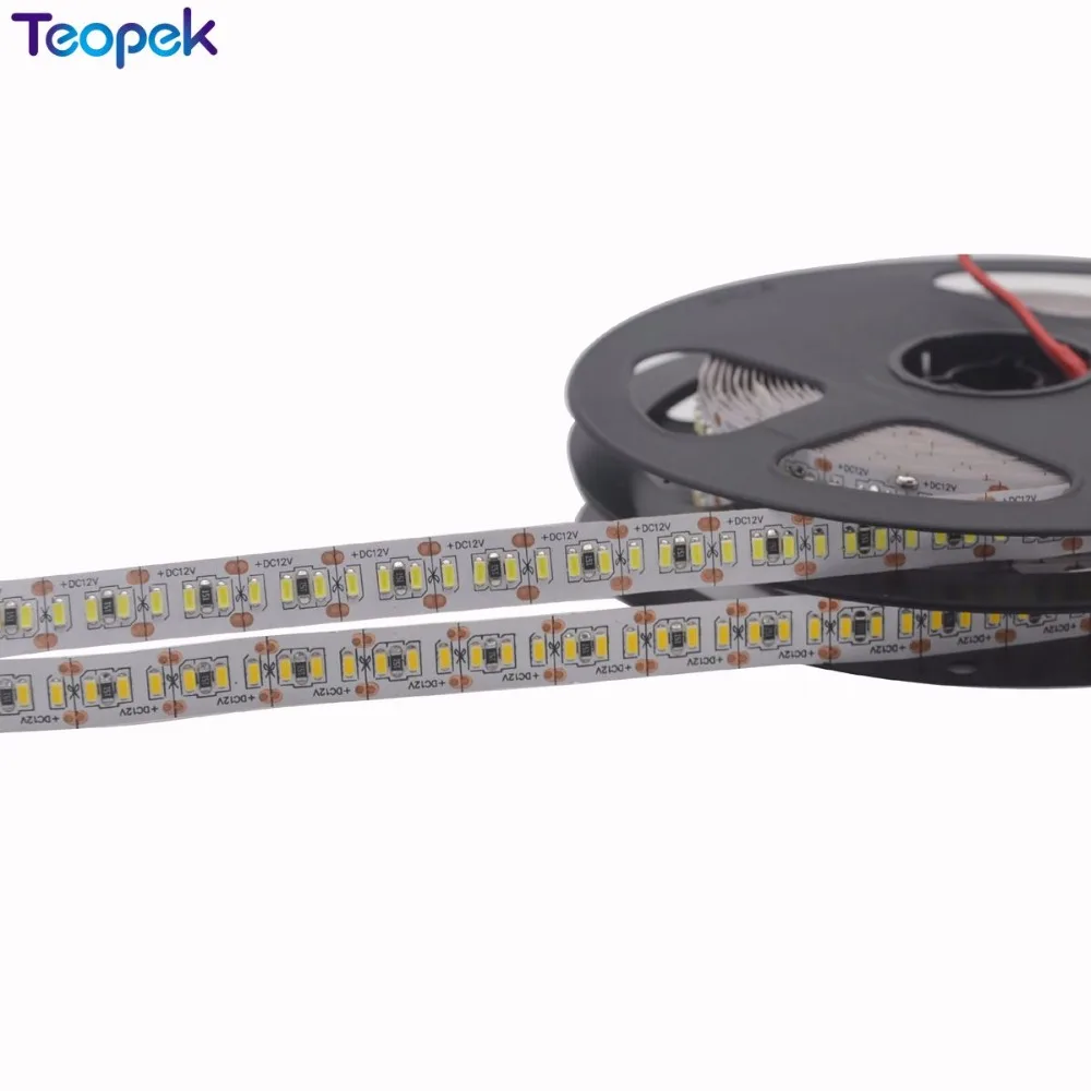 3014 SMD 240 светодиодный/M светодиодный ная лента 10 12 лм/Светодиодная с золотой линией