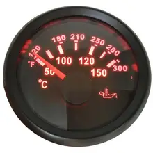 1 шт. 52 мм Датчик температуры масла 9-32 в 120-300 Фаренгейт масла измеряющий температуру прибор с подсветкой для авто лодки сельскохозяйственной техники двигателей
