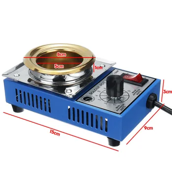 

Parts Solder pot Soldering Desoldering Bath 500g Capacity Stainless Steel Plate