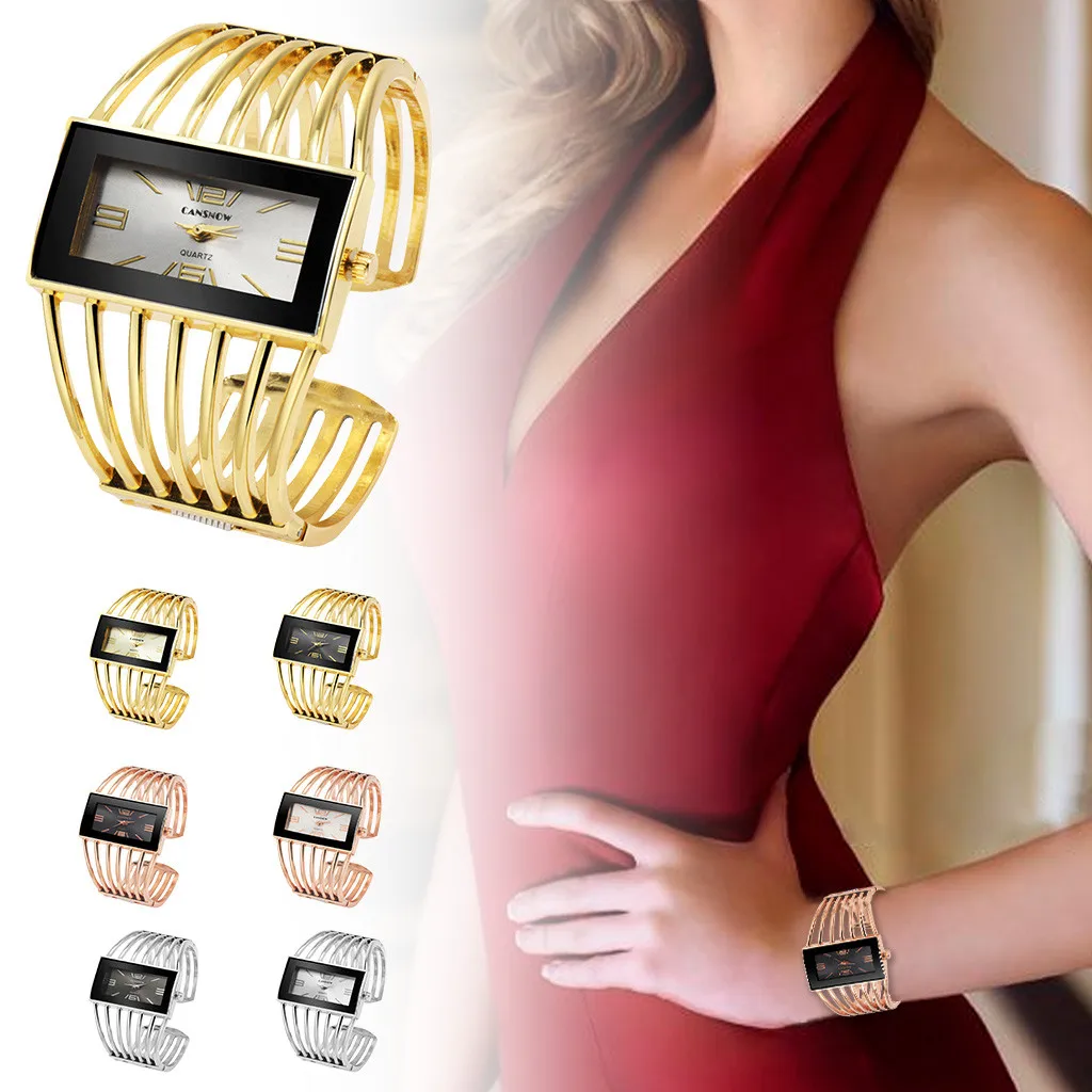 

Fashion Women Female Quartz Watch Ladies Luxury Unique Design Square Dial Watches Alloy Bracelet Wrist Watch Thanksgiving Gift