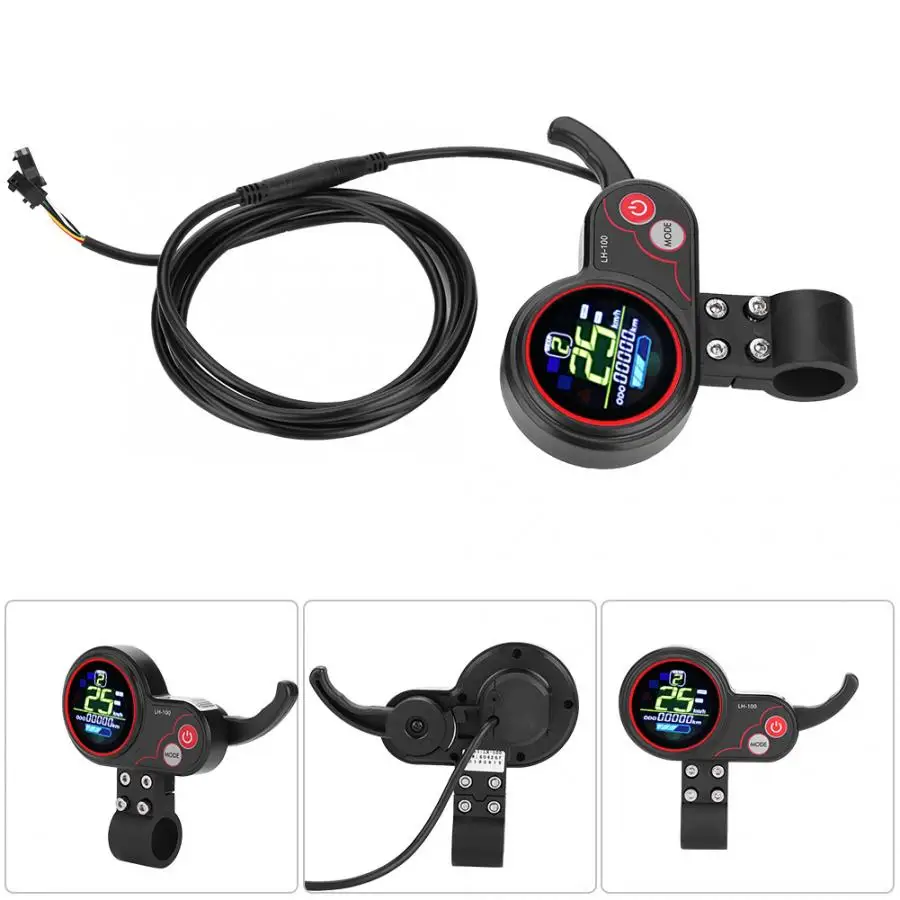 Electric Bike Parts Electric Bike Controller Electric Scooter Controller Electric Bike Display Electric Scooter Switch Electric Bike Switch 24V/36V/48V/60V 250W/350W Electric Bike Controller Switch LCD Display Control Panel For E-bike Scooter Replacement Prats