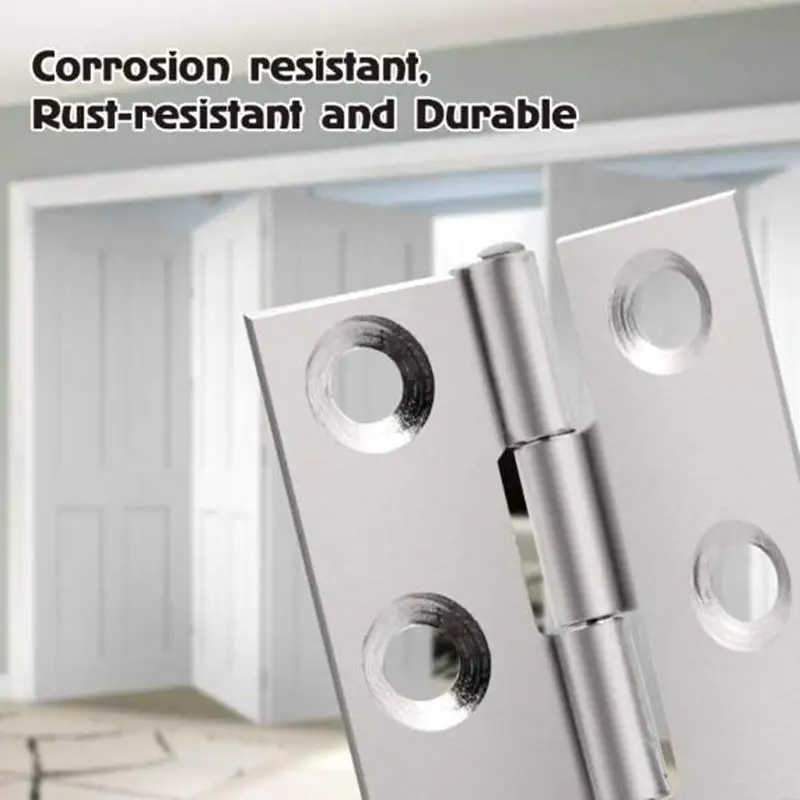 20pcs 6 Holes Stainless Steel Hinges Connectors for Window Small Cabinet