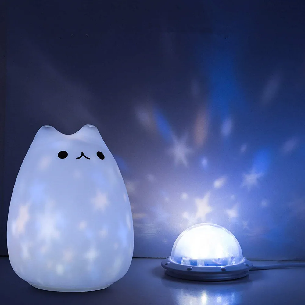 

Star Night Light Projector for Kids, Cute Toys Lamp for Baby Bedroom Nursery Night Light, LED Dimmable Cat Lamp