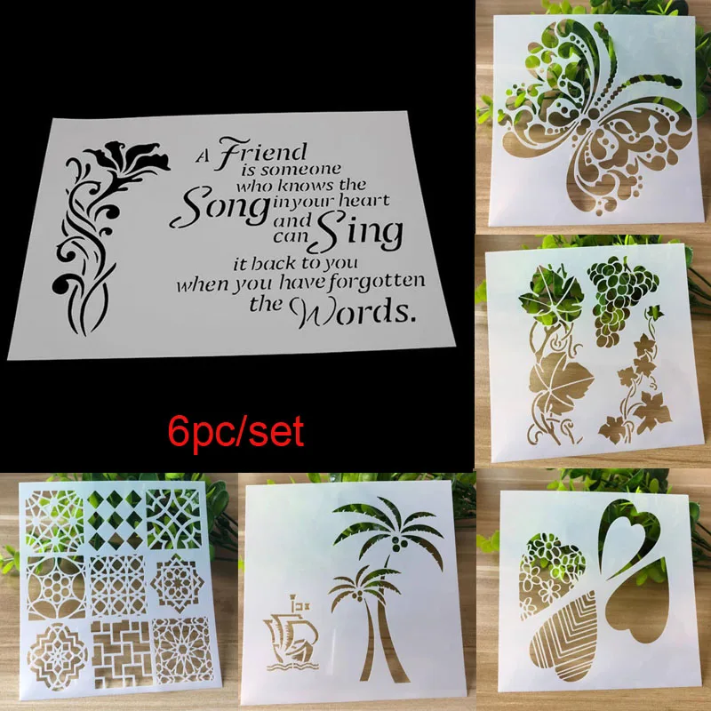 Stencil Bullet Journal Letter Template Plastic For Scrapbooking Embossing Drawing Templates R Usable Painting |