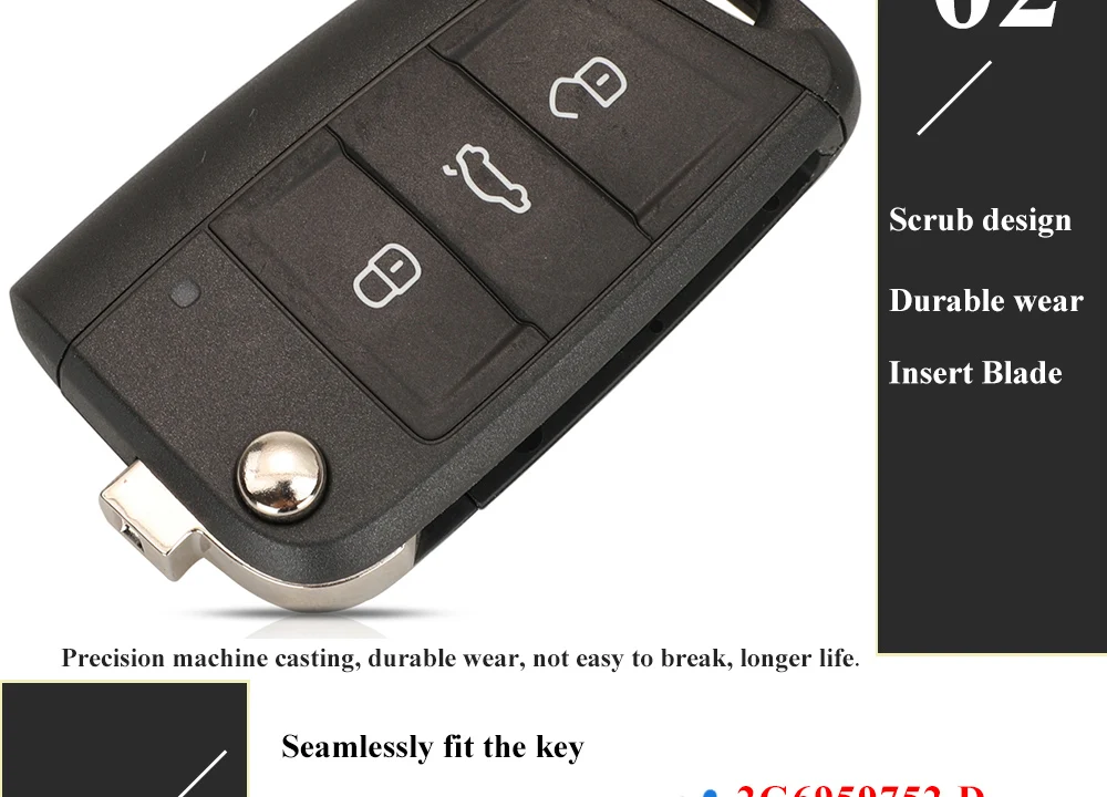 Chiave/Telecomando Per Volkswagen T Cross Polo 2019 Skoda Golf Seat 2g6959752 /2g6959752d 3bt Keyless Fob - Oem 433mhz 5c/mqb49 Volkswagen - H4bda225f45cd4993ab18b4f04d60745eG