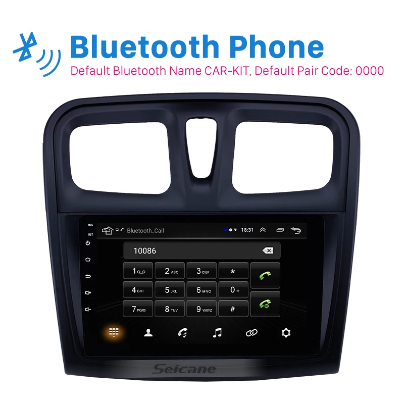  Seicane 9 inch Android 8.1 Car GPS Navigation Radio Head Unit for 2012-2017 Renault Sandero Auto St