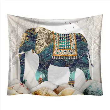 

Decor Mandala Tapestry Wall Hanging Decorative Elephant Wall Art Cloth Hippie Throw Bohemian Dorm Bedspread Table Cloth Curtain