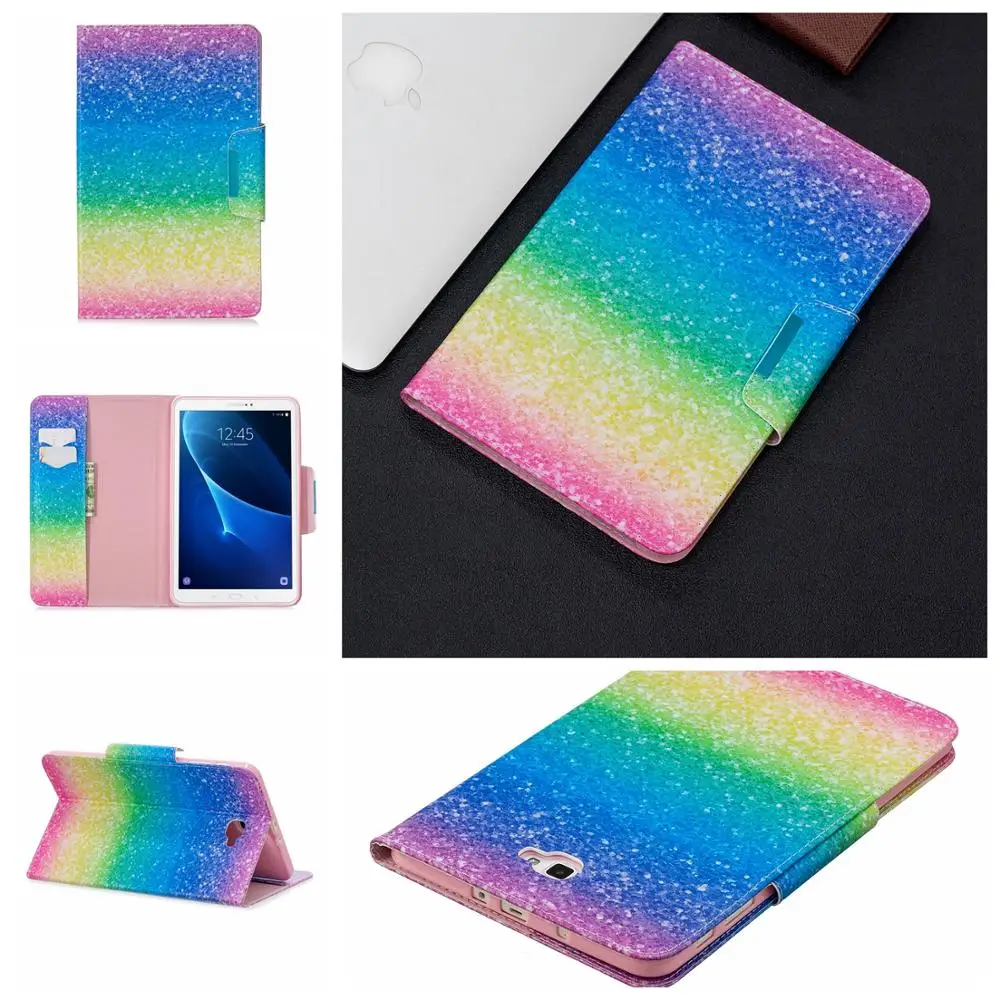Чехол-подставка из ТПУ и искусственной кожи для Samsung Galaxy Tab A 10 1 2016 T580 T585 T580N T585N |