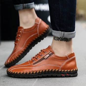 

New Arrival Male Shoes Casual Fashion Men's Genuine Leather Leather Moccasin Luxury Designer Italian Men Shoes Plus Size 38-50