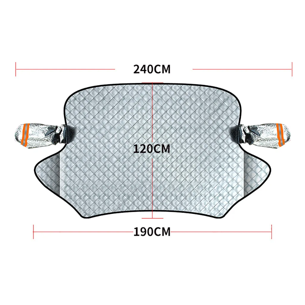 Магнитный автомобильный чехол на лобовое стекло, зимний ледяной защита от мороза, защита от солнца, тепловой экран для поглощения тепла 94,5X47 дюймов# P45