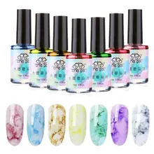 Горячая фототерапия градиентный лак для ногтей мраморные чернила гель для ногтей Smudge жидкий лак для Ногтей Стойкий Гладкий DIY маникюр Дизайн ногтей