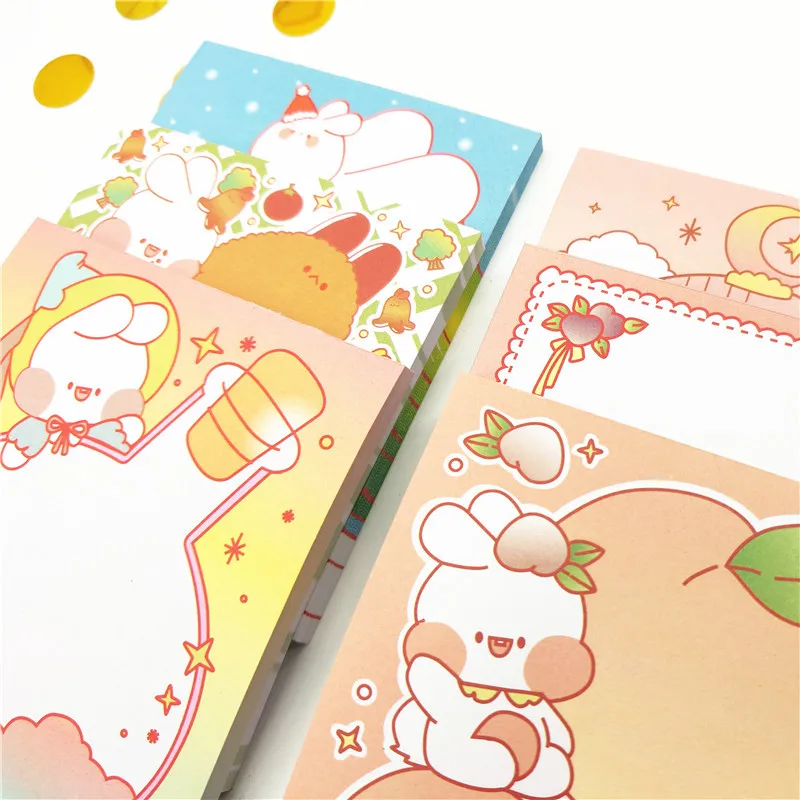 Закладки Kawaii для заметок 1 шт. милый кролик рисования портативный маленький