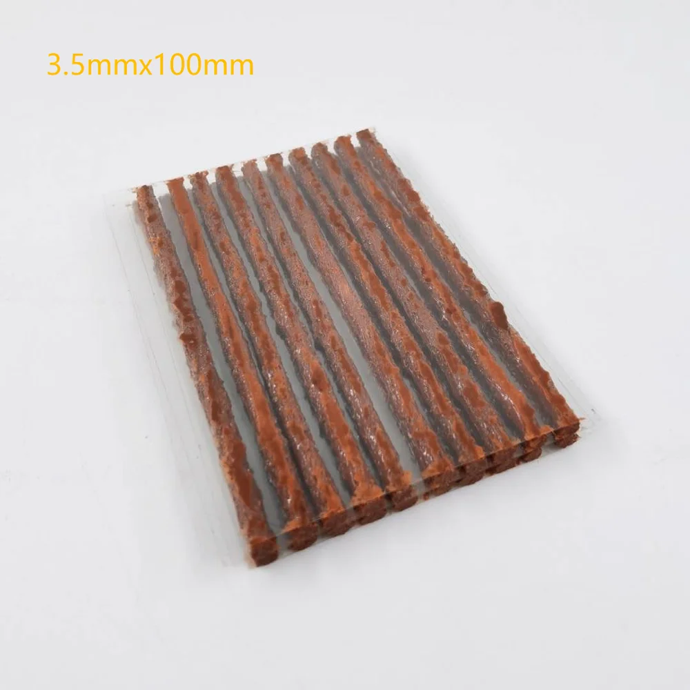 100mm x 3.5mm 타이어 수리 고무 스트립 50 피스/100 피스, 타이어 수리 도구 고무 스트립 타이어 수리
