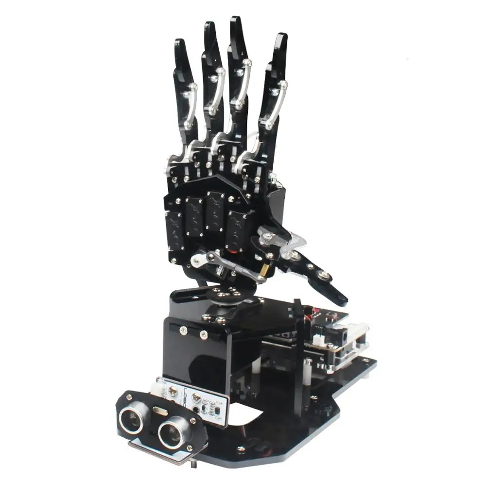 US $159.99 Open Source Robot Hand UHandbit With Microbit Programmable Robotic Arm Kit For AI Learning