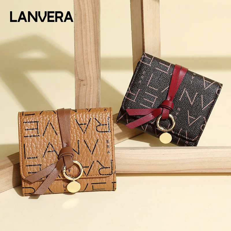 

Wholesale Bag Women's 2019 New Style Fashion Women's Short Wallet Three Fold Multi Card Bit Buckle Wallet Guangzhou WOMEN'S Bag